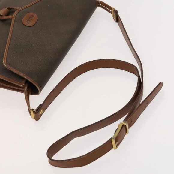 BALLY Bag PVC Canvas 3Set Black Brown gray Auth bs24711 - Picture 13 of 16